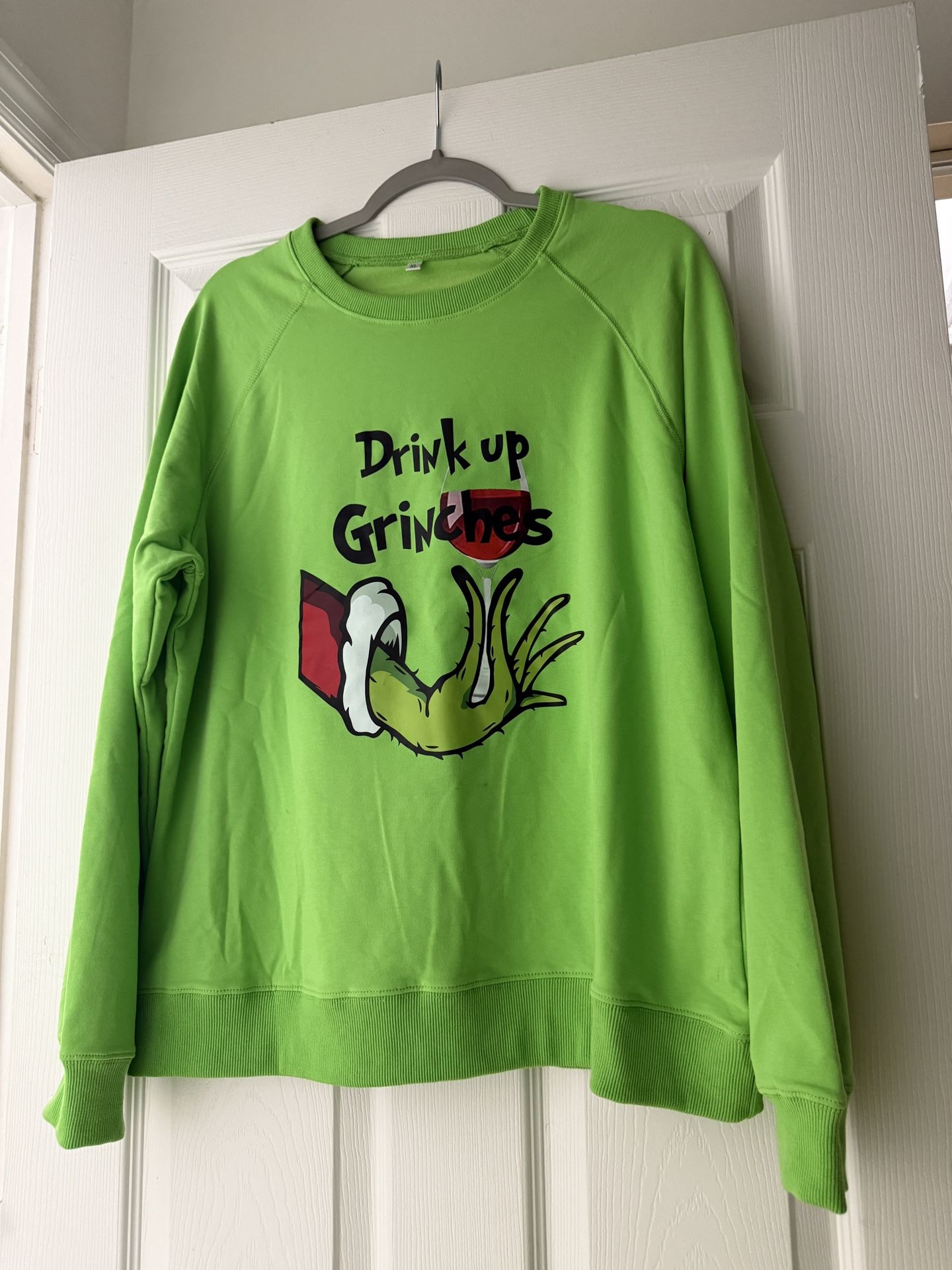 Grinch Sweatshirt drink up grinch
