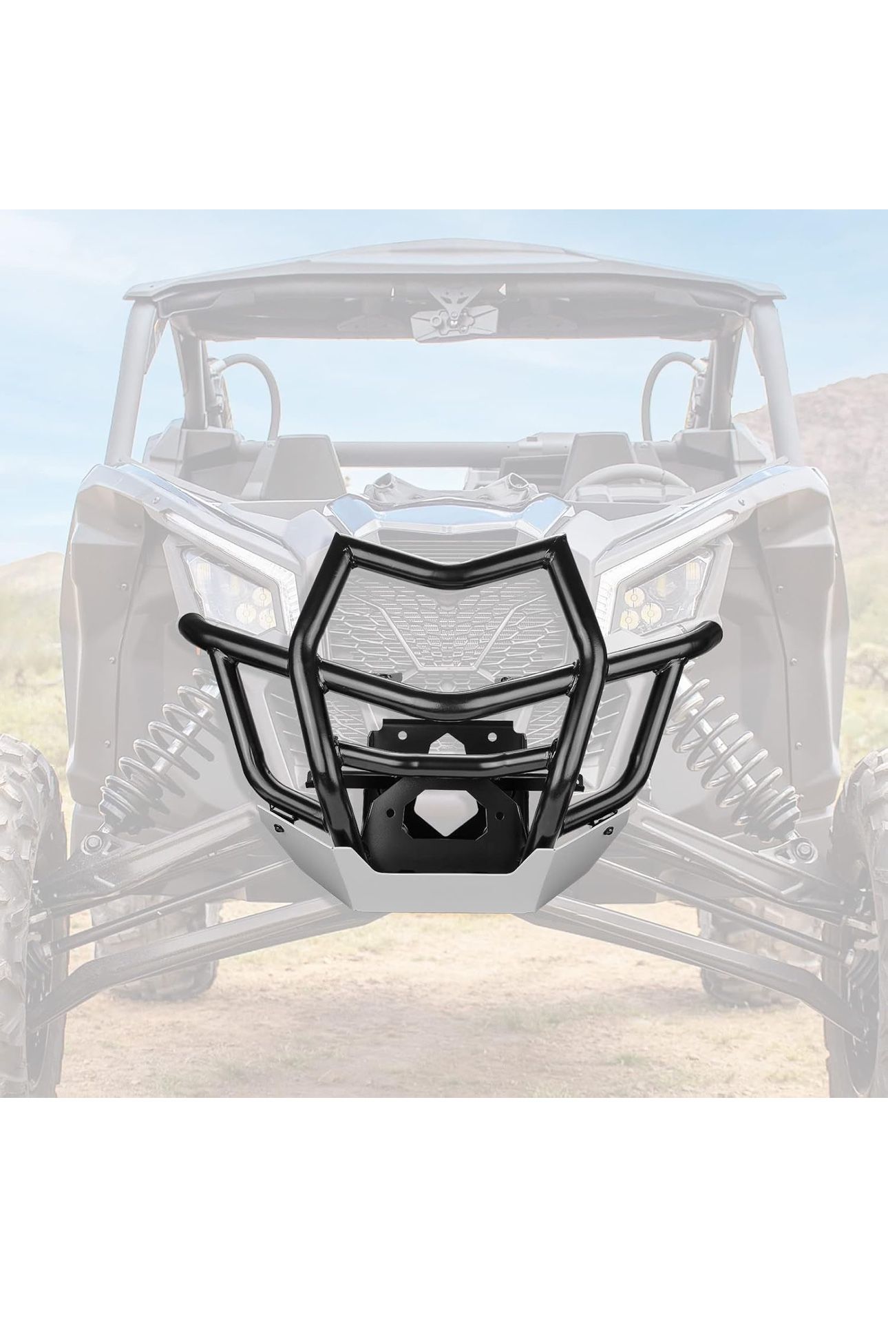 KEMIMOTO X3 Front Bumper Heavy Duty X3 Front Runner Bumper Compatible with Can-Am Maverick X3 Max Turbo R RR 2017 2018 2019 2020 2021 2022 2023 2024 O