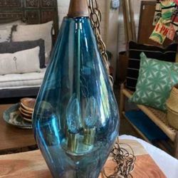 MCM Blue Pendant Lamp