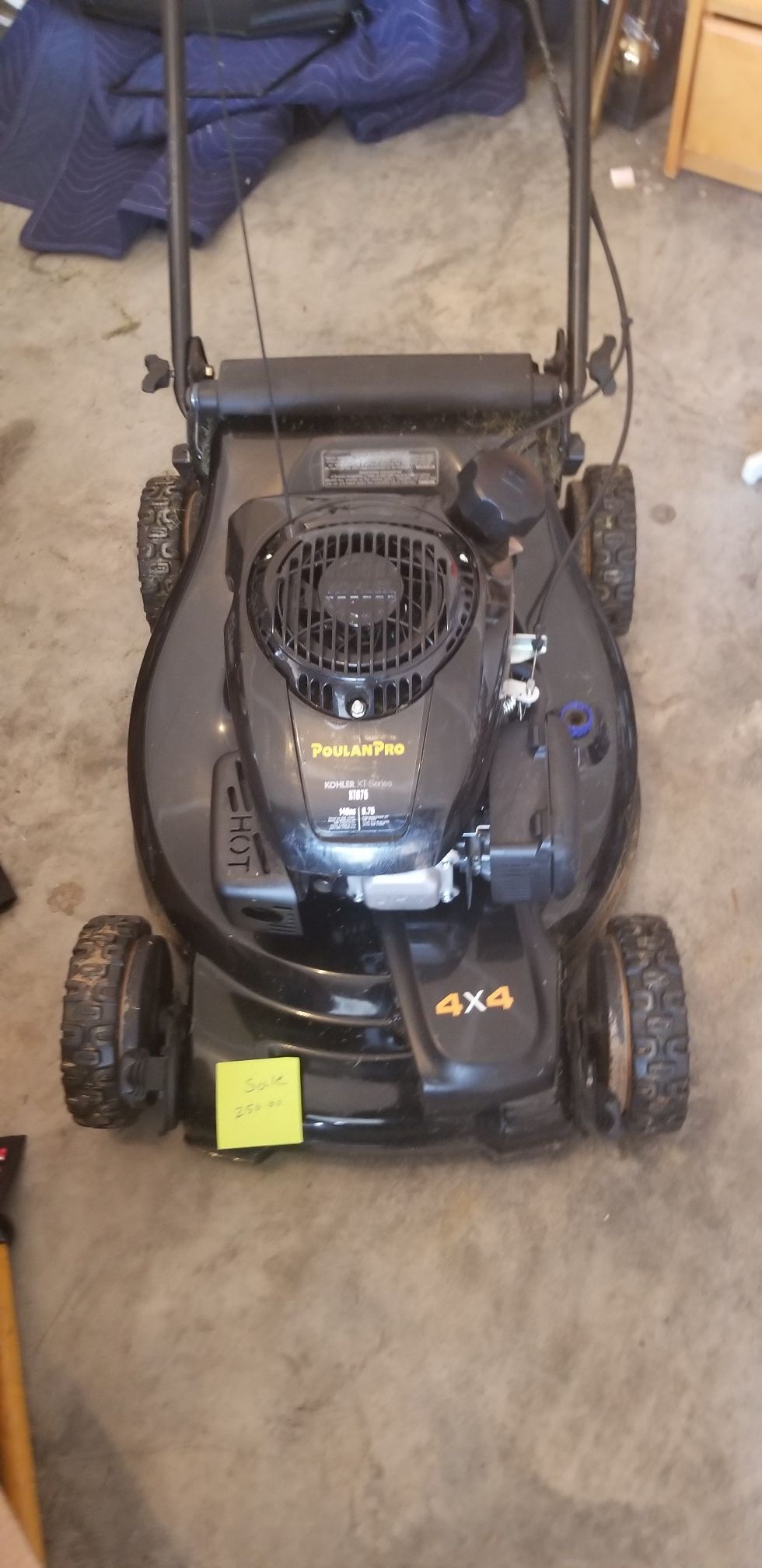 Lawn mower , used only once , paid $300