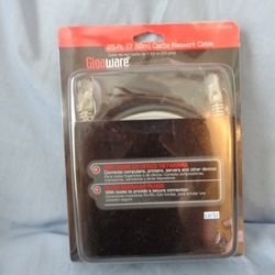New Gigaware 25-Ft Cat5e Network Cable Internet LAN Computer Printer 

