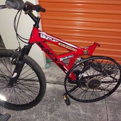 Dual suspension mountain bike