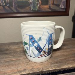 *NEW Disney Parks ABC Collection Letter "M" Matterhorn Bobsleds Ceramic Coffee Mug