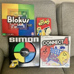 Classic Board Games! (4) - Connect 4, Uno, Simon, Blokus 