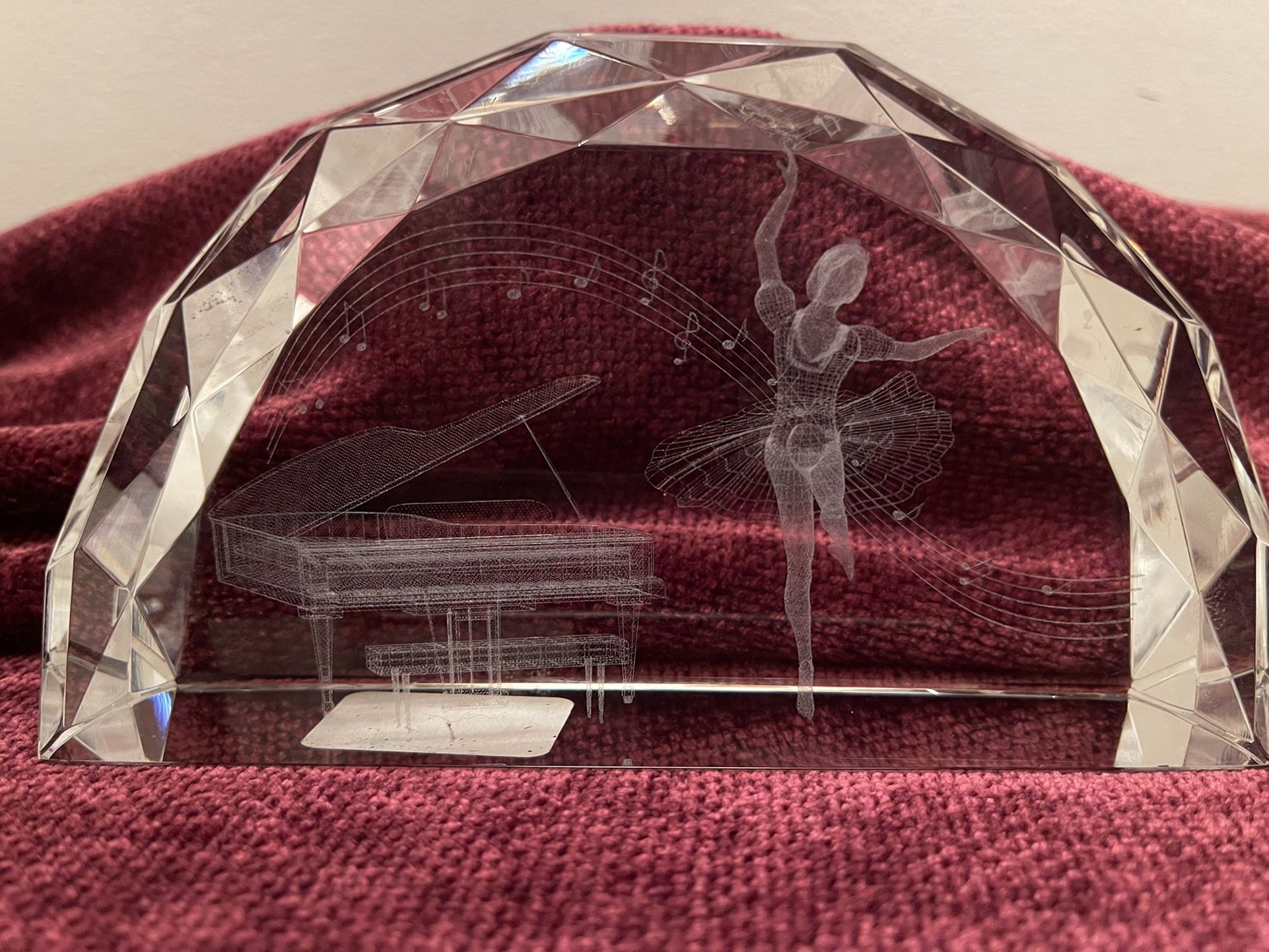 3D Etched Glass Ballerina