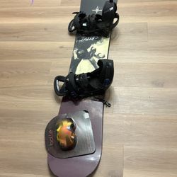 Snowboard Dragon And Burton Bindings 
