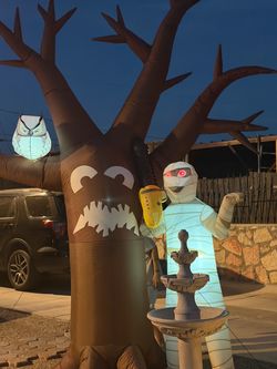 arbol de halloween inflable 6 pies