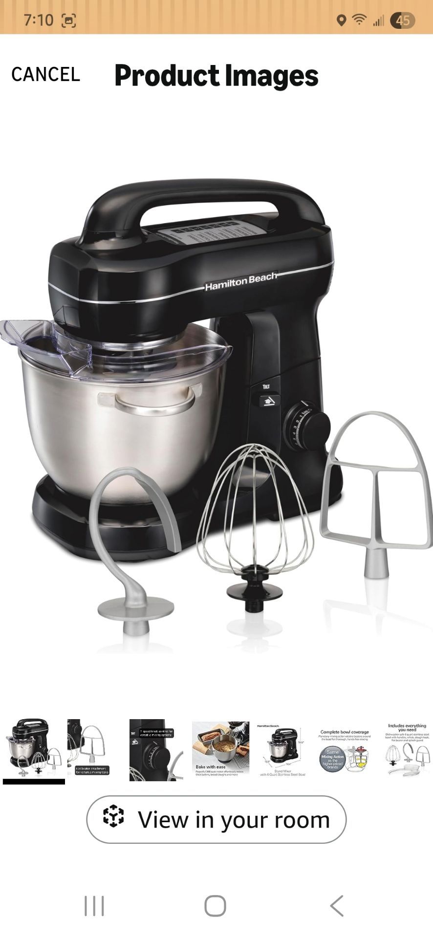 Hamilton Beach Electric Stand Mixer