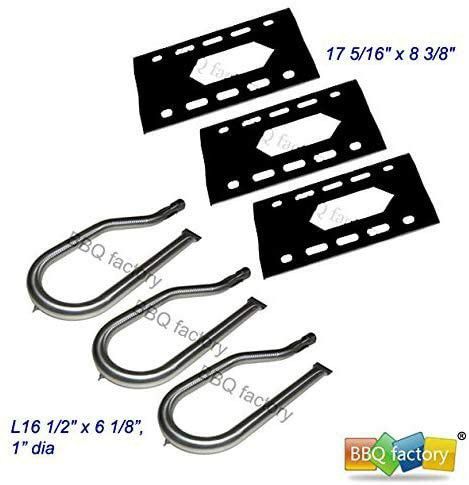 Bbq factory Replacement Nexgrill (contact info removed),(contact info removed)-U Gas Grill Heat Plate and Burner - 3 Pack