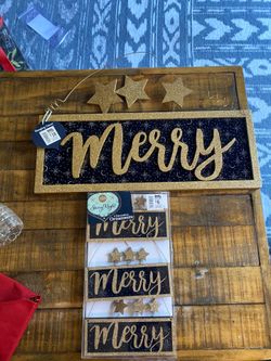 Christmas decor sign