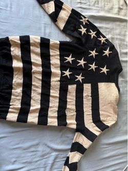 Balmain, US Flag Knit Sweater (Linen Brown) | (Vestiaire Collective) Price is Negotiable