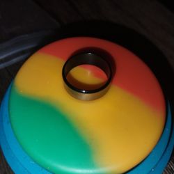 Sliver and Black Ring 