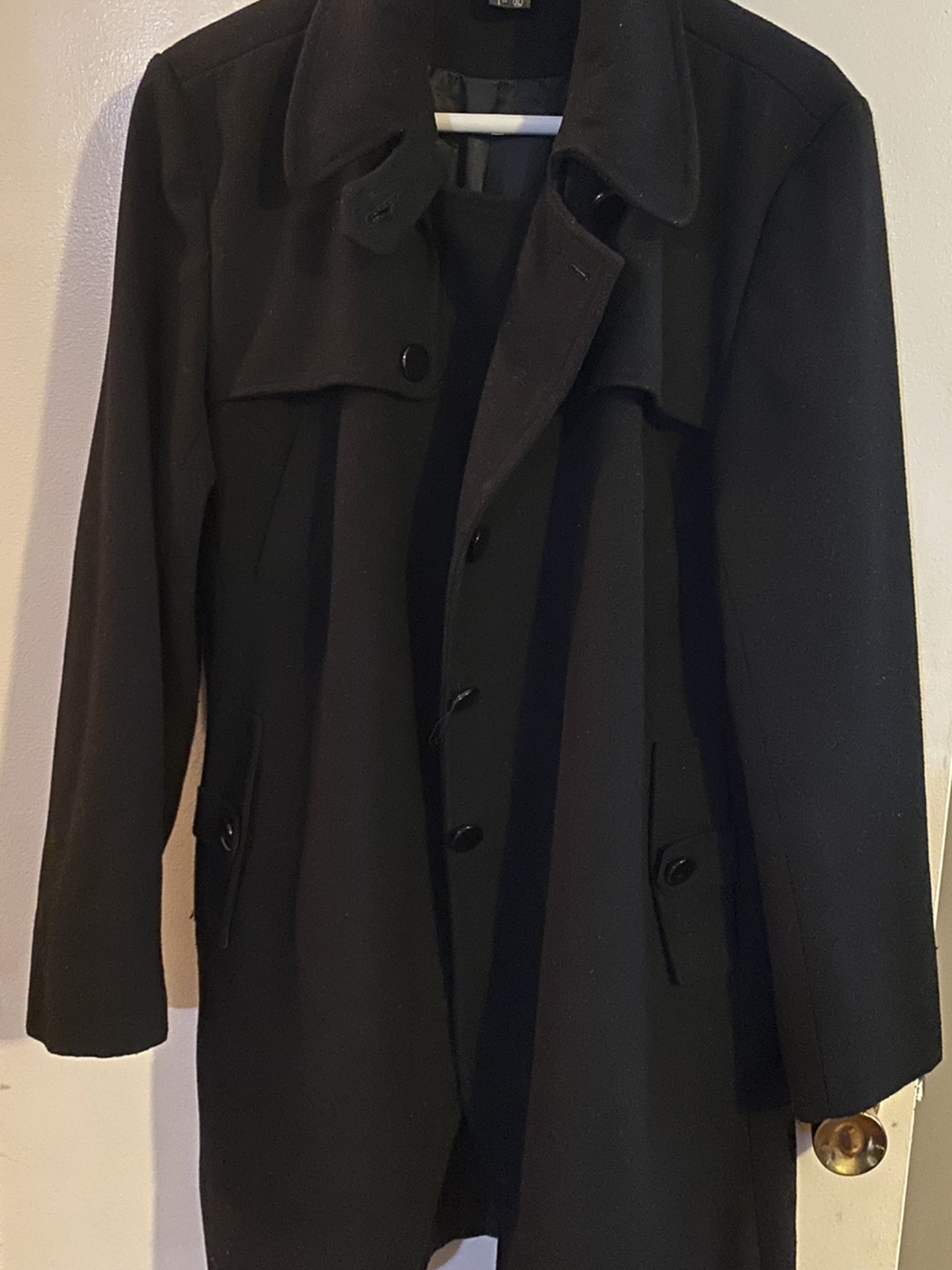 WOOL WOMEN COAT SIZE XL