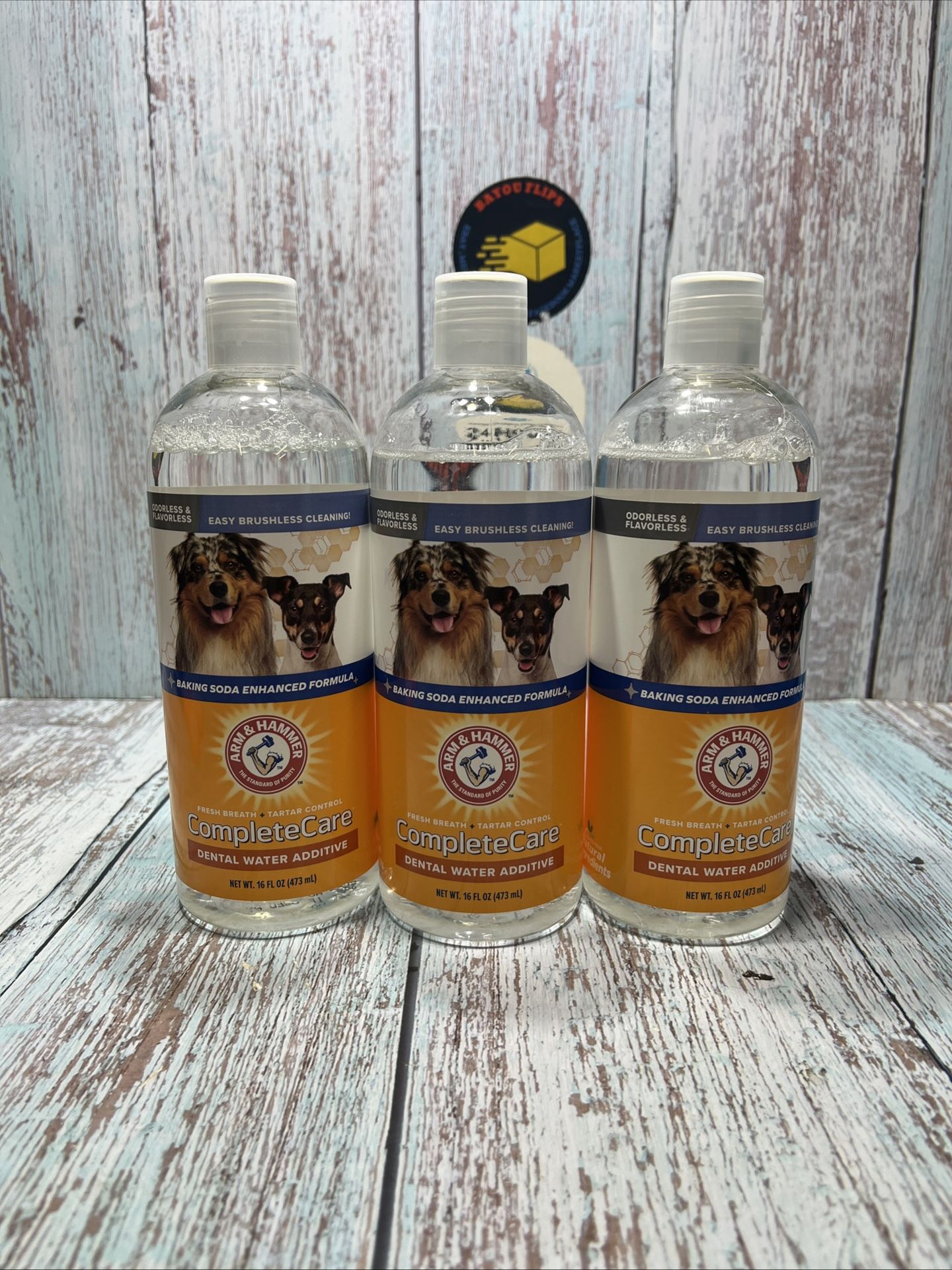 3 Pack Arm & Hammer Complete Care Fresh Dental Water Additive for Dogs, 16 Fl Oz