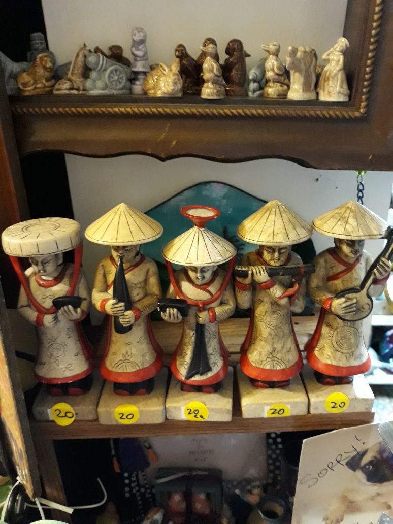 Choice of five cool Oriental statues each sold individually for $20 each