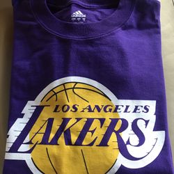 New Adidas LA. LAKERS Purple And Gold T- Shirt