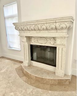 Stone Fireplace Mantel