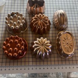  Vintage Copper And Aluminum Molds 