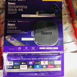 Brand New ROKU Ultra Streaming Player And Stick Bundle