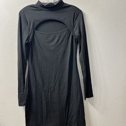 Black Dress, Long Sleeve Shein Size 8/10