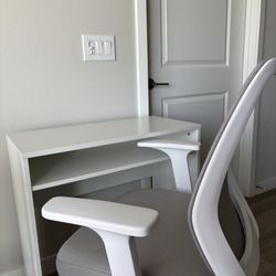 Grey and White Office Chair