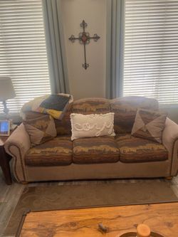 A couch and a loveseat