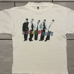 Backstreet Boys Youth Kids Medium Vintage 1998 Boy Band White Shirt Winterland