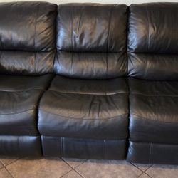 Black Leather Couch