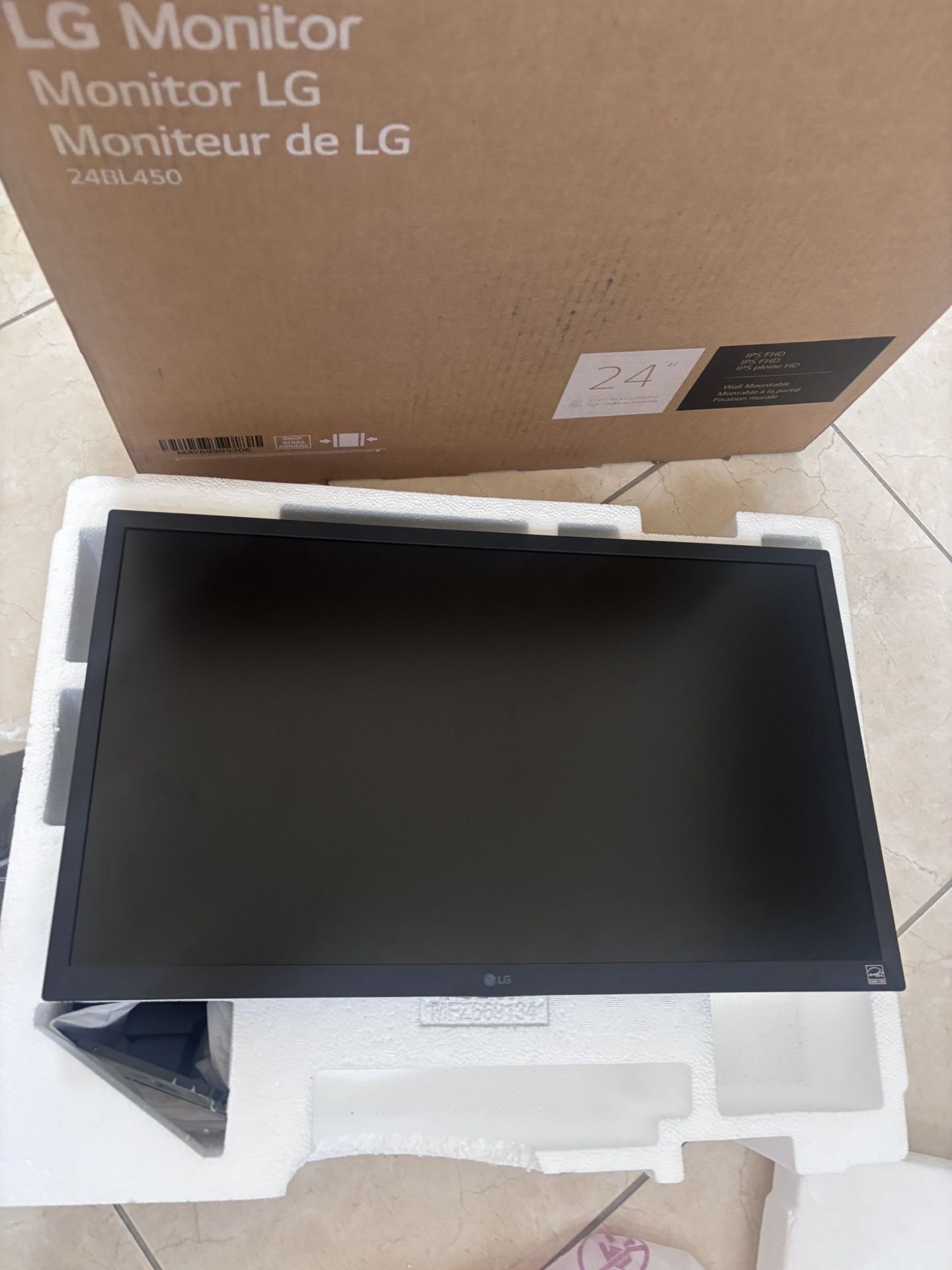 24-Inch LG Computer Monitor 60hz