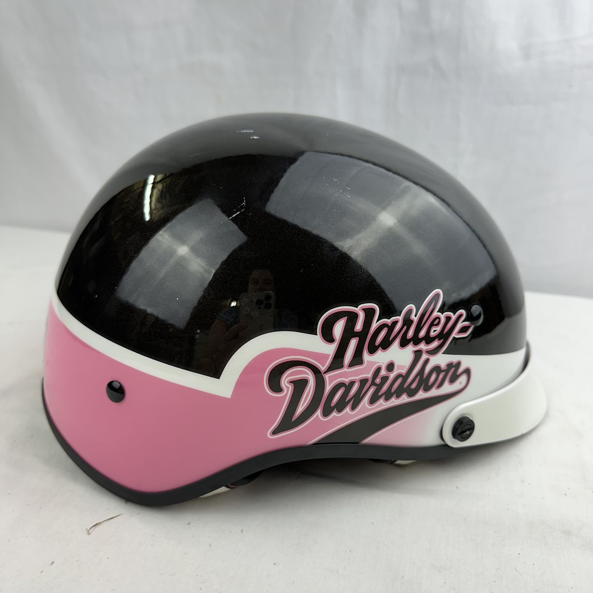 Harley Davidson Breast Cancer Awareness Helmet Sz M Pink Black White