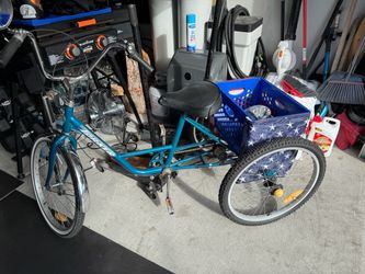 Torker Adult Tricycle Teal 3-Wheel Bike