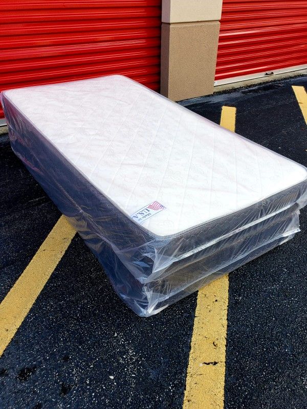 NEW TWIN MATTRESS AND BOX SPRING 😉 100% QUALITY & CONFORM 👌