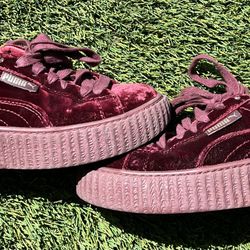 Puma Fenty X  Velvet Creeper By Rihanna Women’s Shoes Suede Size 6 Burgundy