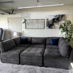 Costco 6 Piece Modular Couch Sectional Free Delivery 🛋️