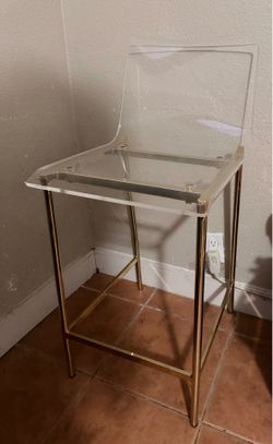 Clear stool seat