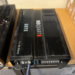 Car Speaker Amp — MB Quart ONX4.80 4 Channel Amplifier 4 x 80 @ 4 OHMS