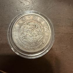 Sliver One Yen Japan 1912 