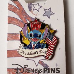 Disney Park's President Day Stitch Pin