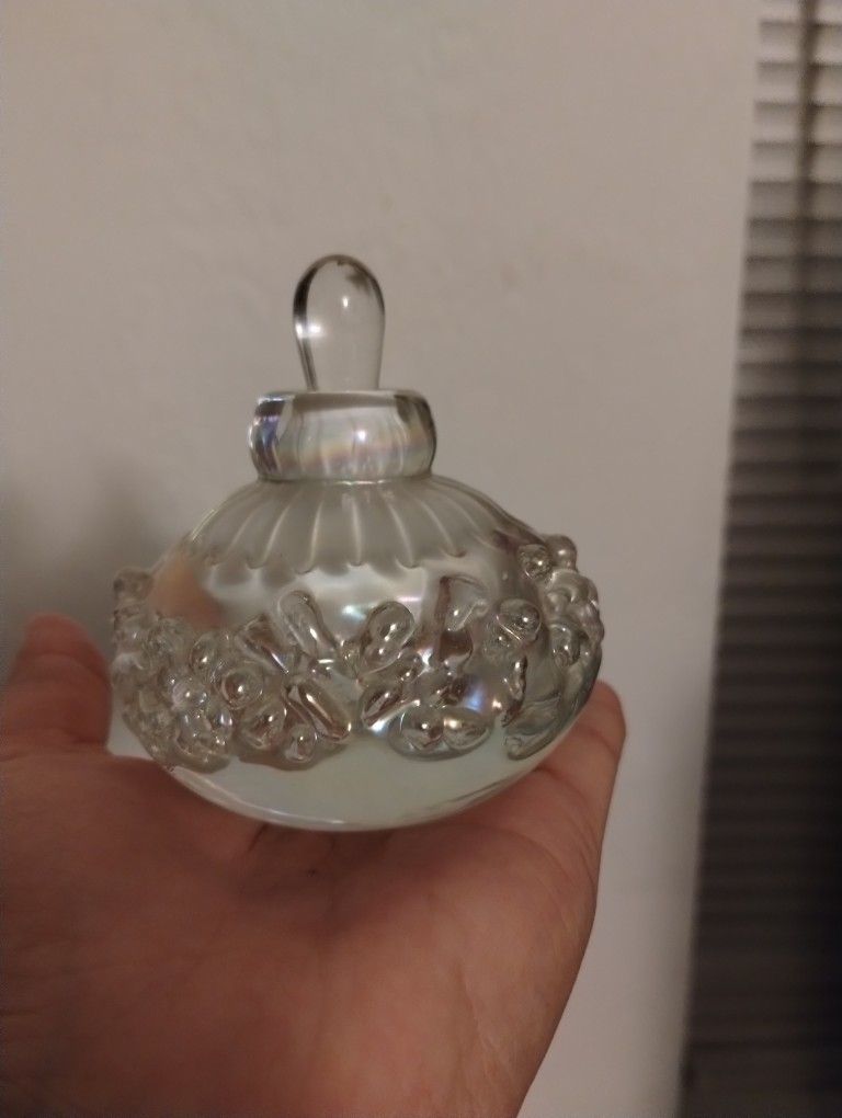 Small Glass Empty Perfume Bottle