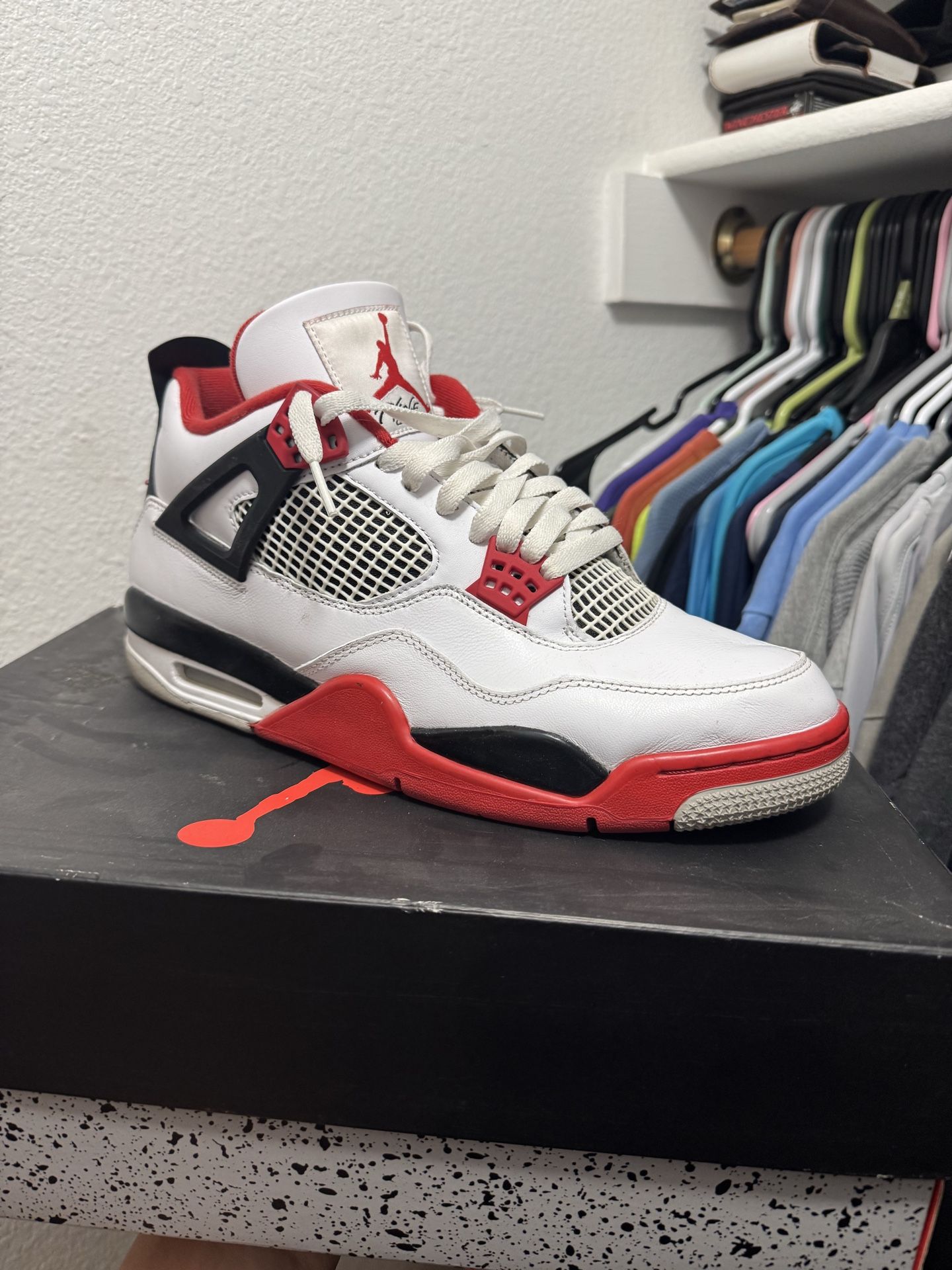 Fire red 4 size 11