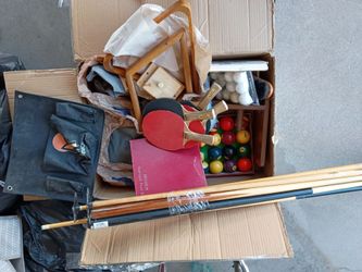 Complete billiard set with ping pong table nets and all accessories