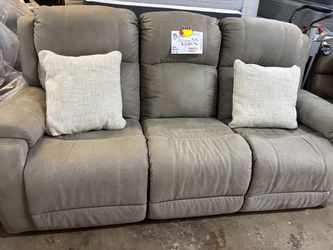 LAZY BOY 3 Seater Reclining Manual  Sofa Couch 