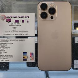 Unlocked Gold iPhone 13 Pro 128gb (We Offer 90 Day Same As Cash Financing)
