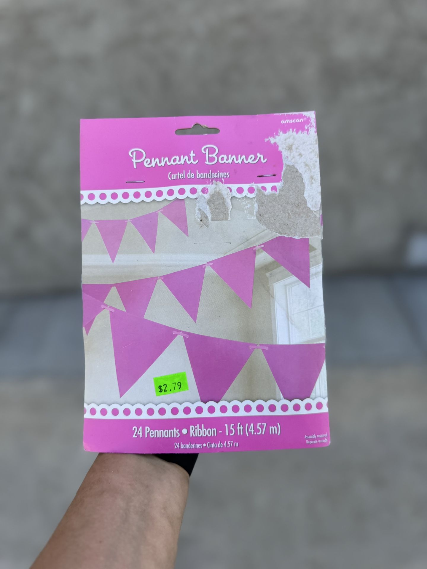 Pennant Banner Pink