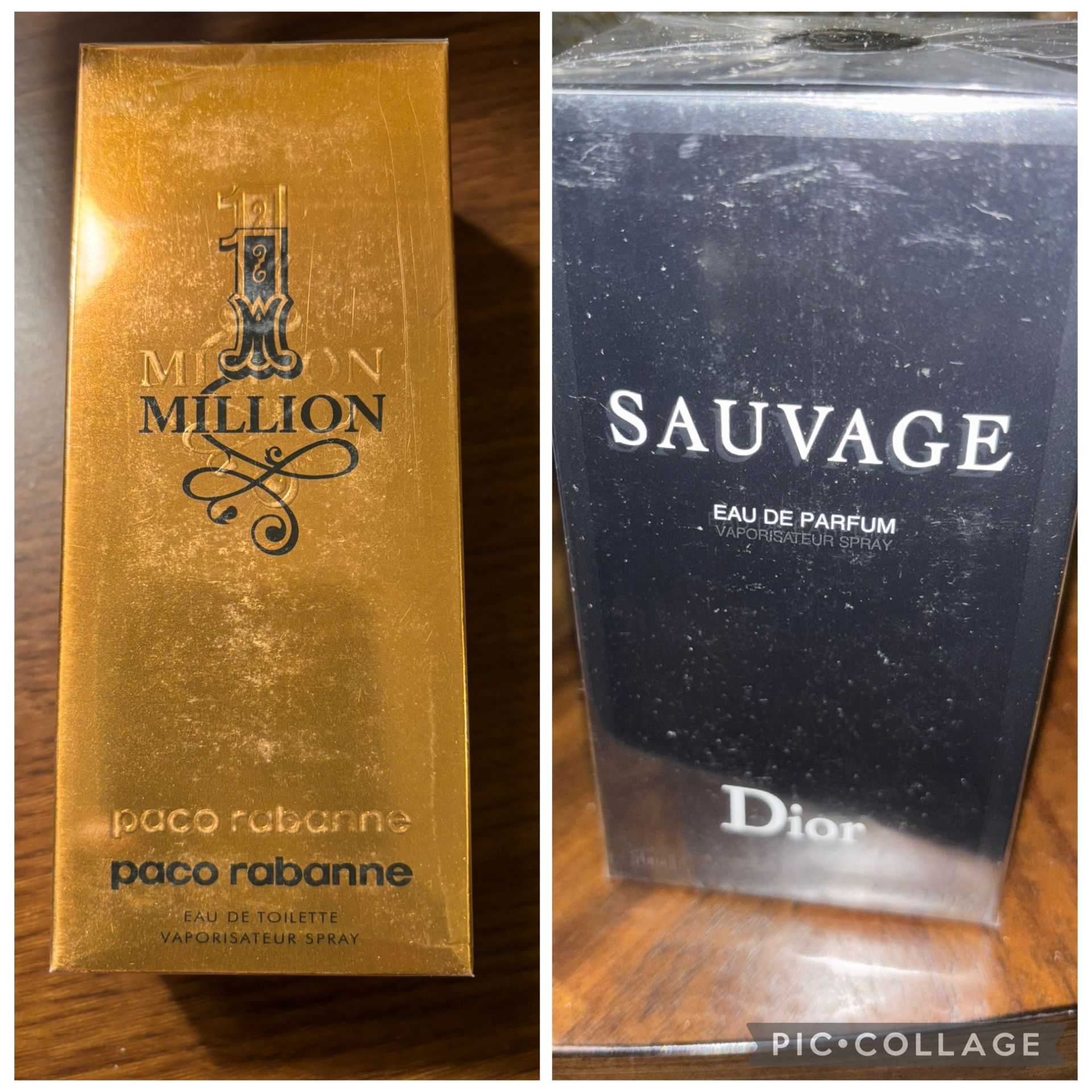 2 Brand New bottles Cologne MILLION & SAUVAGE