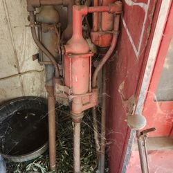 Vintage Oil Drum Pumps