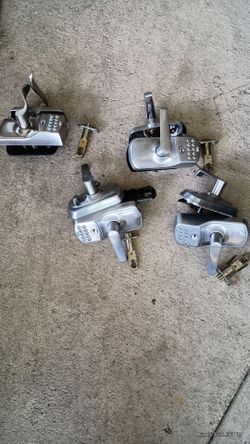 Push button door locks