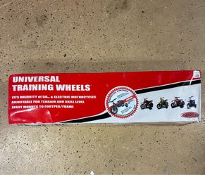 UNIVERSAL TRAINING WHEELS. FITS MOST 50cc AND ELECTRIC BIKES