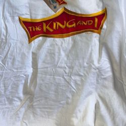 RARE VTG 1999 The King And I Promo T-shirt XL White Imagination Unlimited NWT $50