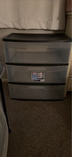 Sterilite 3-Drawer Plastic Storage Cart